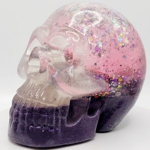 Custom Snowglobe Epoxy Resin Skull