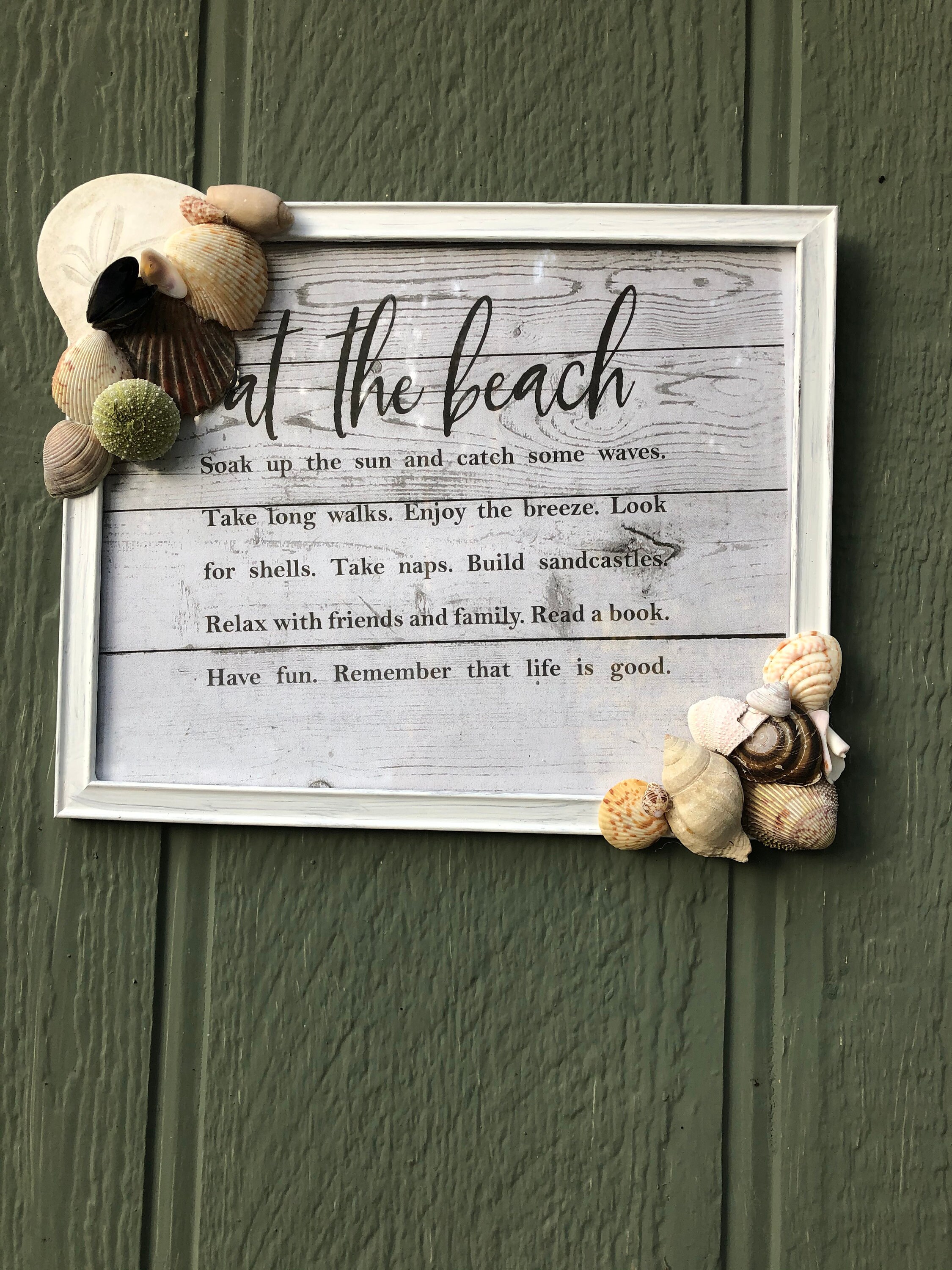 8x10 'at the Beach' Picture Frame Etsy