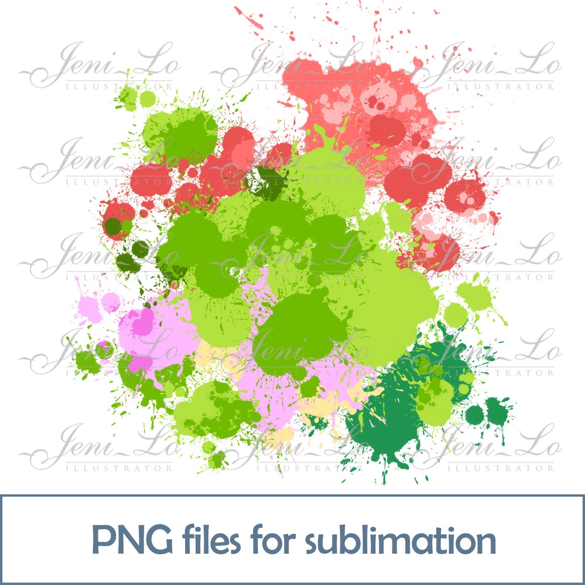 Paint Splatter background PNG file for Sublimation splatters Etsy