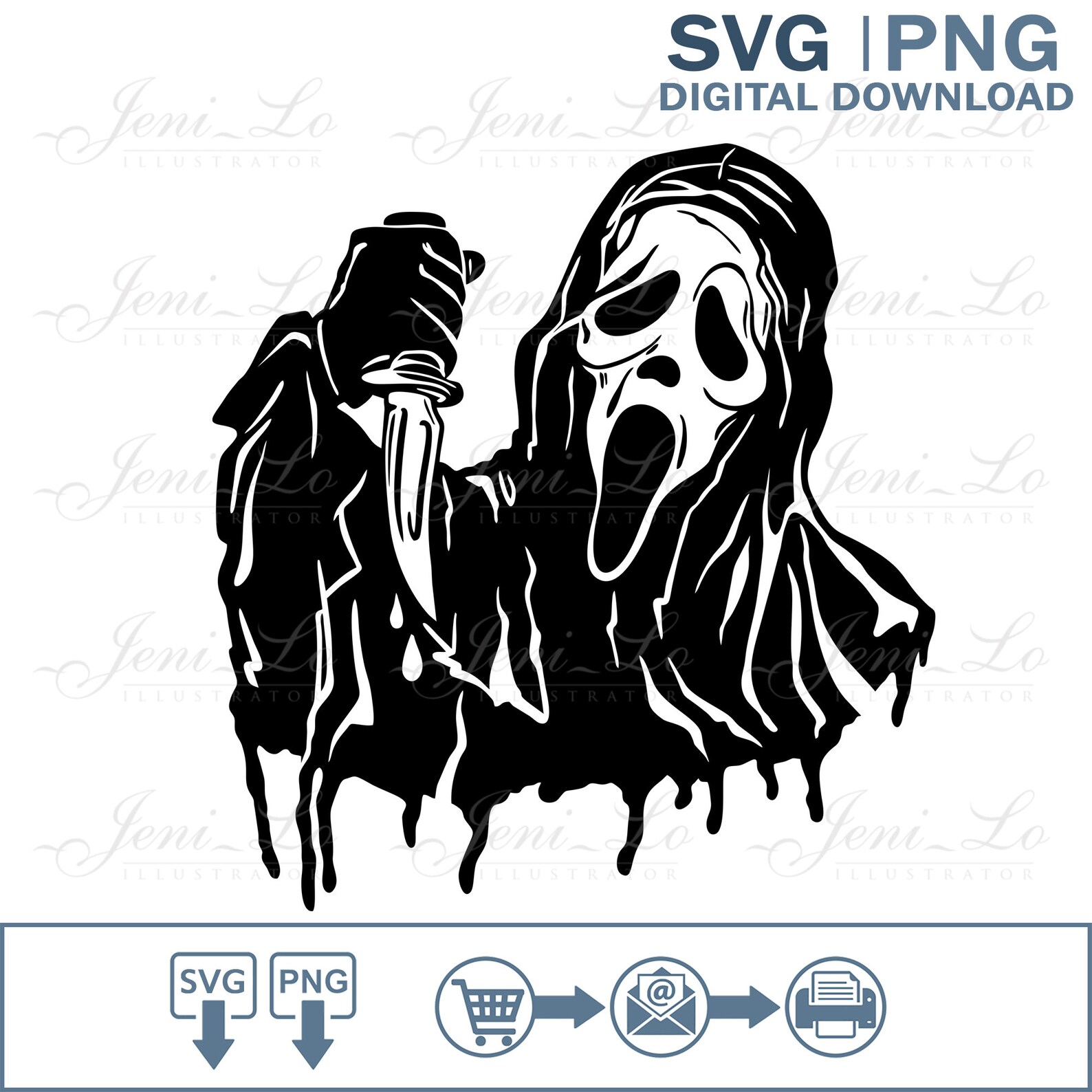 Horror Movies Killers set 3 SVG PNG Files For Cricut | Etsy