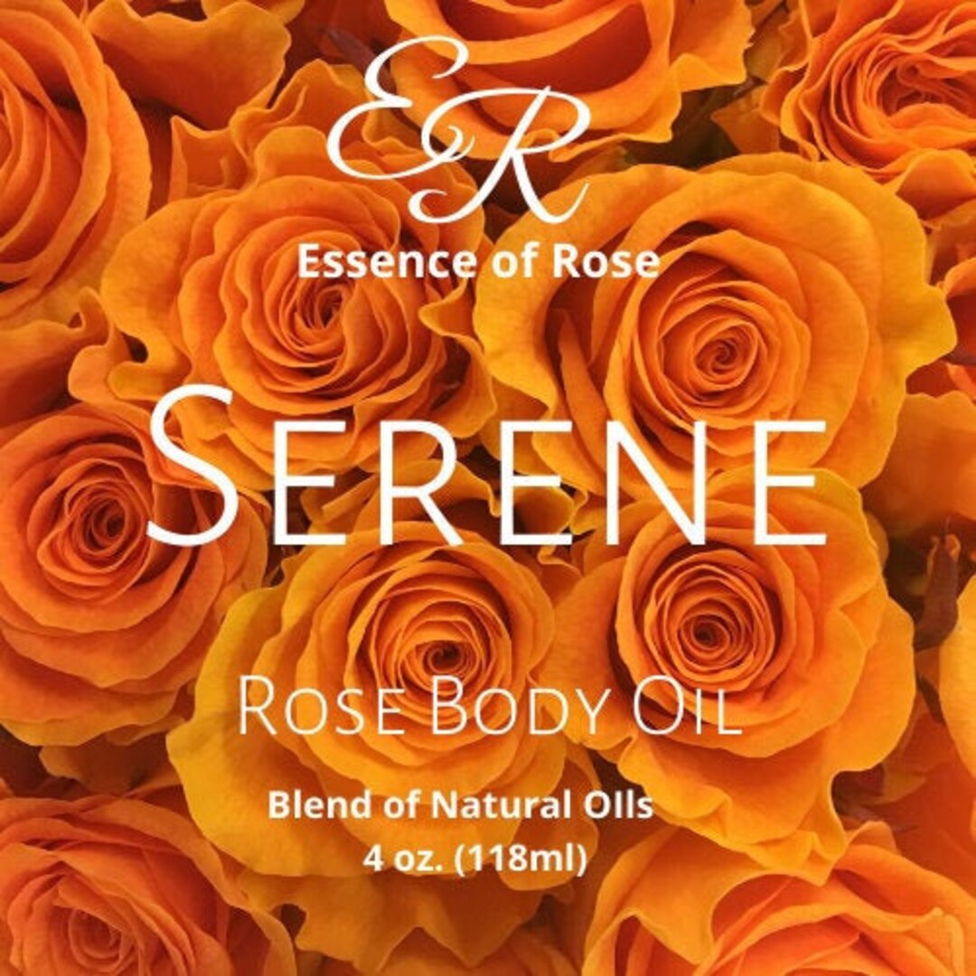 Serene Rose Body Oil Etsy