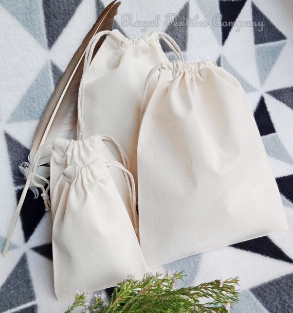 100 Natural Cotton Reusable Bags Double Drawstring Premium Eco Friendly Bags Great for Storage packaging Select Sizesaustralian Listing Etsy