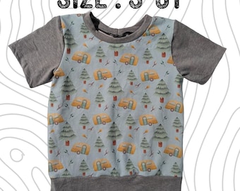 3-6y Grow With Me T-Shirt - Camping