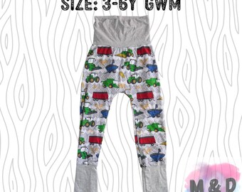 3-6y Grow With Me Joggers - Tractors