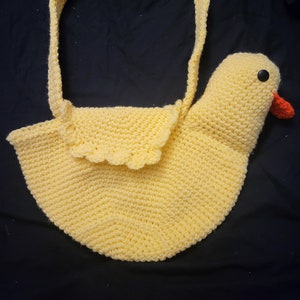 Crochet PDF PATTERN Quack Bag / Duck Purse / Bird Shoulder or Handbag