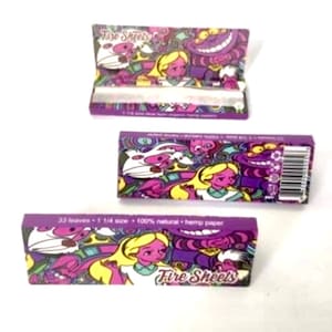 Rolling Paper Organic Hemp Unbleached 3 pack bundle deal Standard Size 1 1/4  Artist: Spookygirlart 100% Organic Hemp Prime Hemp