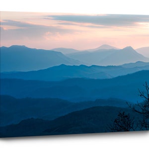 Blue Ridge Mountain Virginia Wall Art | Sunset Canvas Landscape Print | Will Simpson Photography