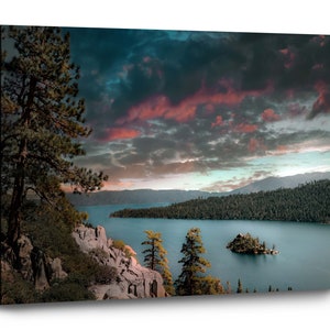 Emerald Bay Lake Tahoe Canvas Art | California Sunset Wall Decor | Landscape Photography | Will Simpson Photography