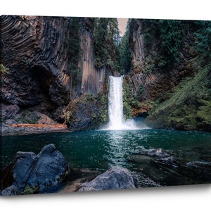 Toketee Falls Oregon Waterfall Canvas Art | Umpqua National Forest Wall Decor | Landscape Print | Will Simpson Photography