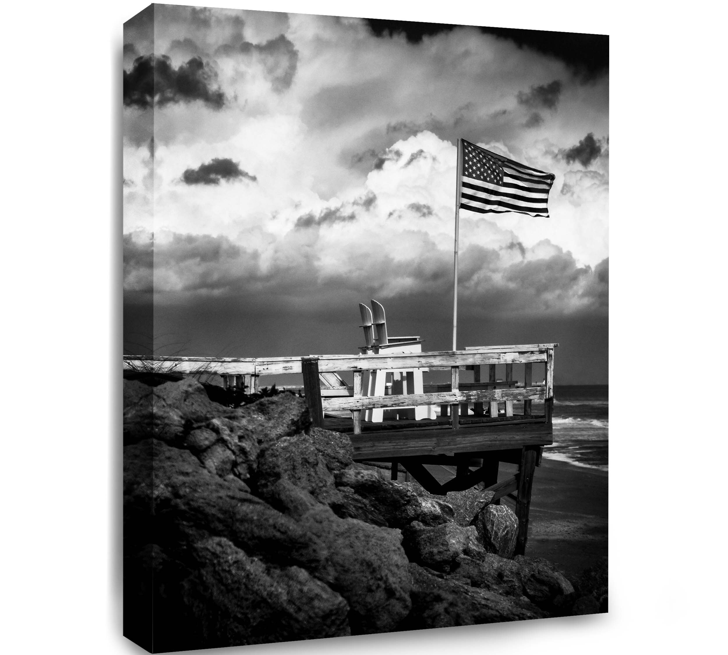 American Flag Wall Decor Canvas Wall Art Vertical Landscape Etsy España