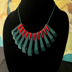 3D Printed Necklace: &quot;Watermelon&quot;