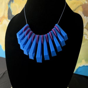 3D Printed Necklace: &quot;Peacock&quot;