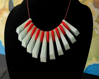 3D Printed Necklace: "Warning"