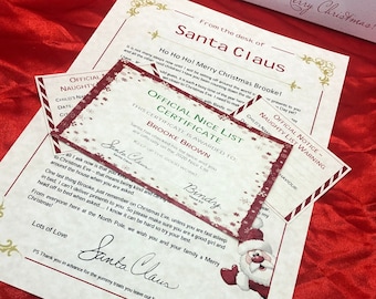 Personalised Santa Letter / Christmas Letter / Letter from Santa