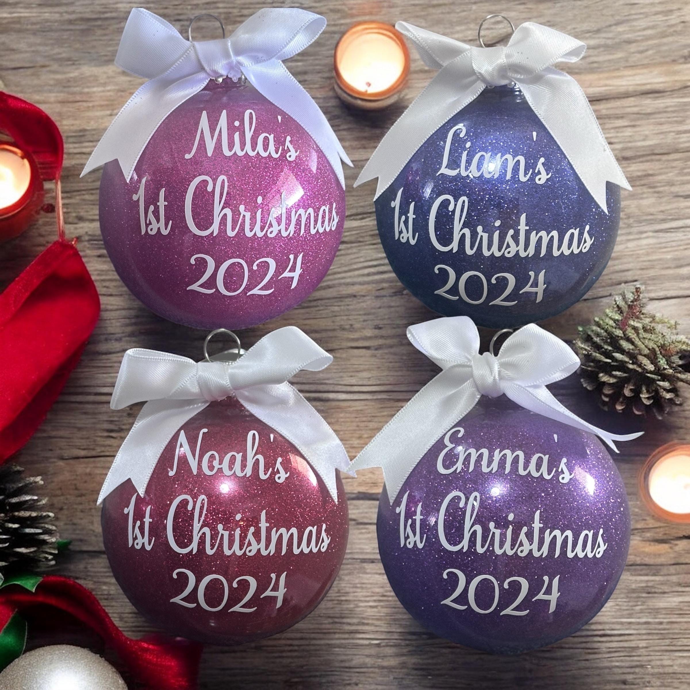 Buy Personalised First Christmas Bauble / Baby 1st Christmas / 1st