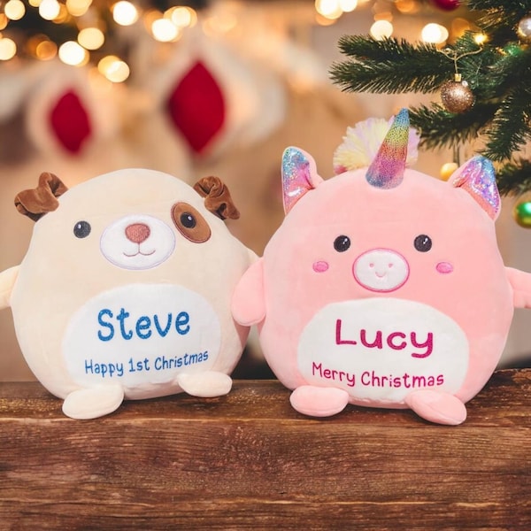Personalised Squish Plush Toy / Plush Toy / Squishy / Kids Toy / Kids Christmas Gift / Squishmallows