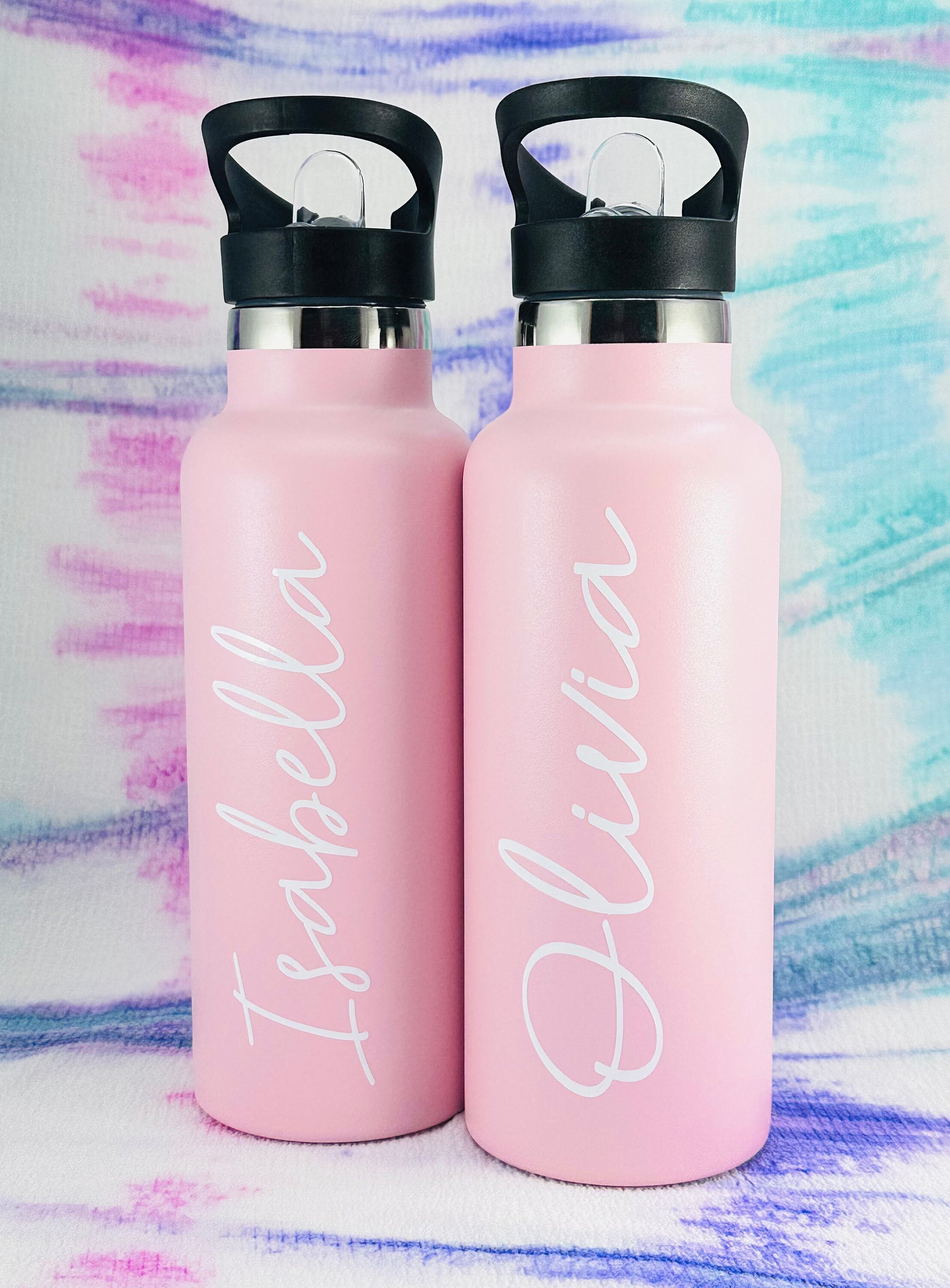 500ml Personalised Kids Drink Bottle/ Straw Drink Bottle / Etsy Australia