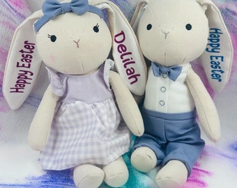 Personalised Easter Bunny  / Easter Plush / Plush Doll