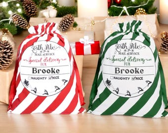 Personalised Santa Sack / Personalised Christmas Sack / Xmas Sack / Personalised Santa Sacks / Santa Sack Personalised / Large Santa Sack