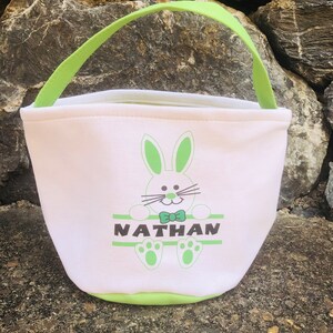 Personalised Easter Bag / Easter Basket / Easter Bucket / Easter Baskets image 8
