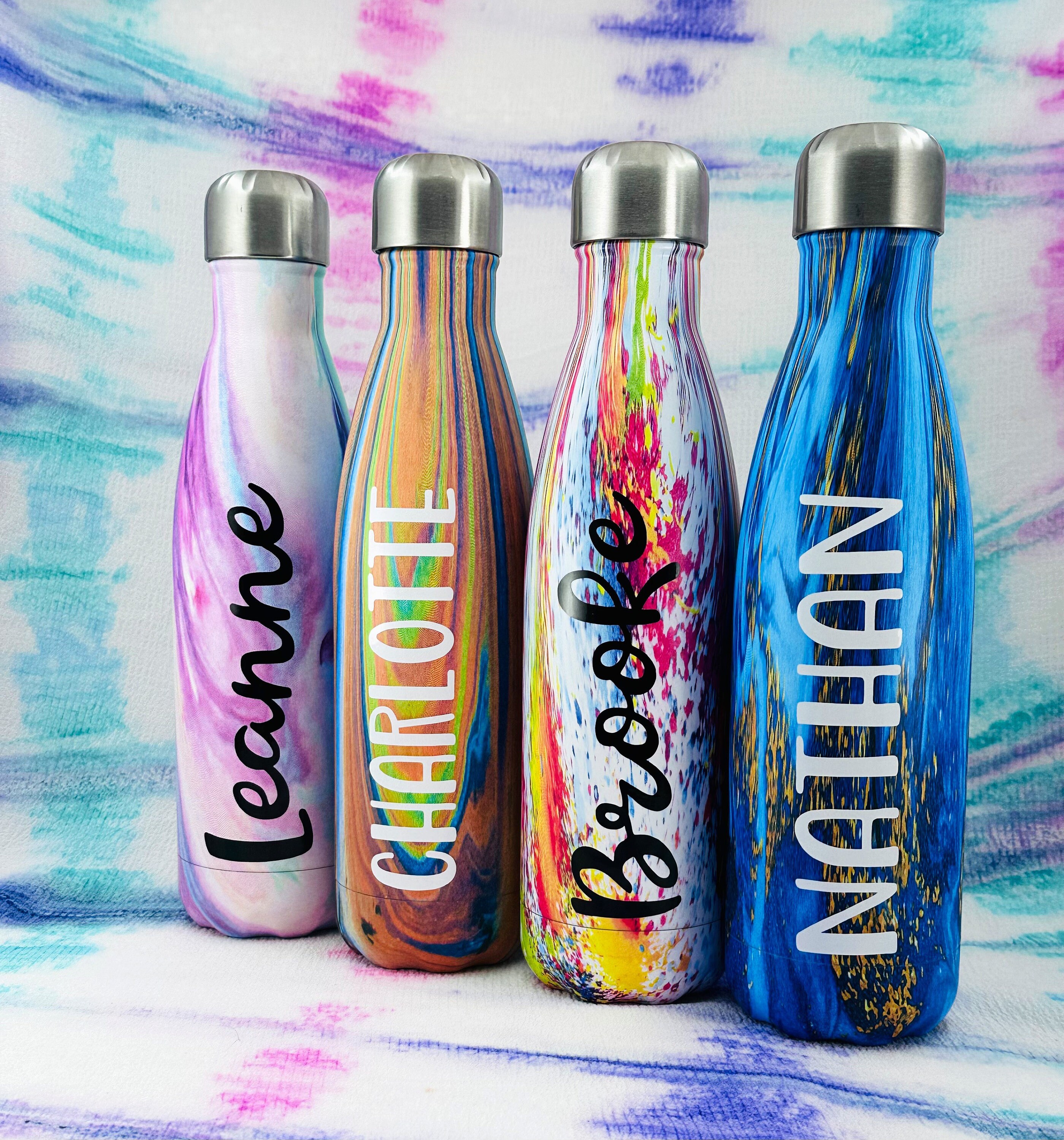 Personalised Patterned Drink Bottle Personalised Water Bottle