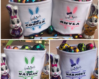 Personalised Easter Bag / Easter Basket / Easter Bucket / Easter Baskets