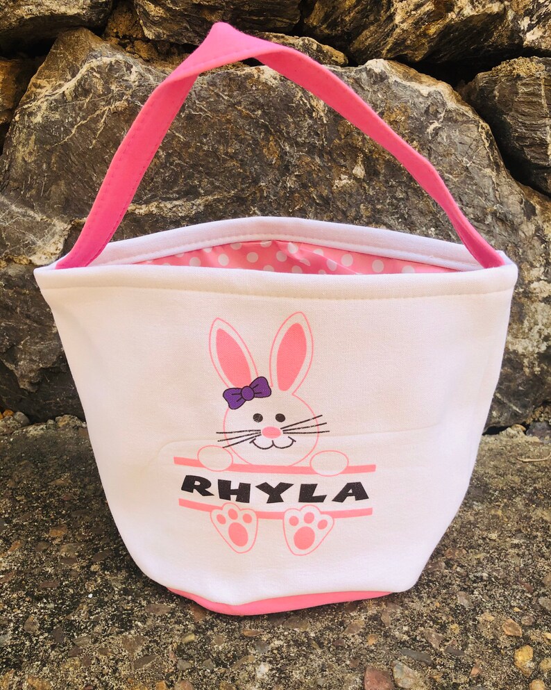 Personalised Easter Bag / Easter Basket / Easter Bucket / Easter Baskets image 6