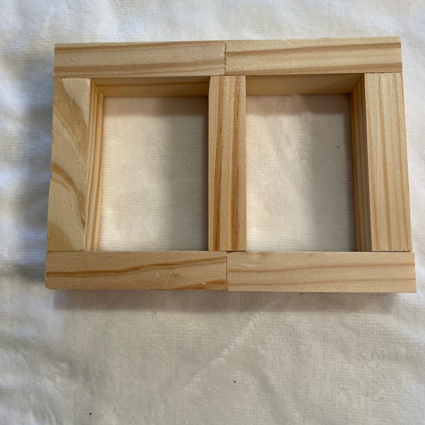 Wooden frames for crafting about 4” x 6” new paintable Lot of five