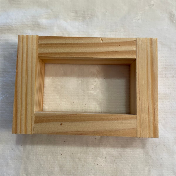 Wooden frames for crafting about 3” x 4” new paintable Lot of five