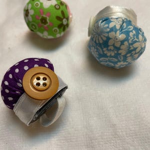 Set of three Finger Pincushions from Repurposed material North Carolina