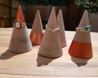 Concrete Ring Holder, Ring Cone, Jewellery Holder, Jewellery Display