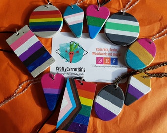 LGBTQ+ Pride Necklaces! Pride March, Gay Pride, Pride jewellery, Progress Pride, Valentine's Day, Custom Orders Accepted!