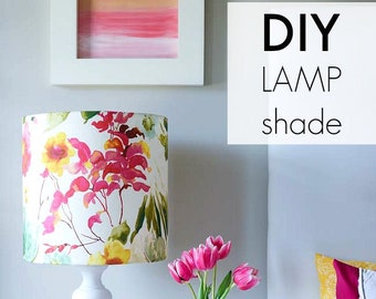 DIY Lampshade Kit - Use your own fabric & our heat resistant self-adhesive inner to make your unique personalised lampshade