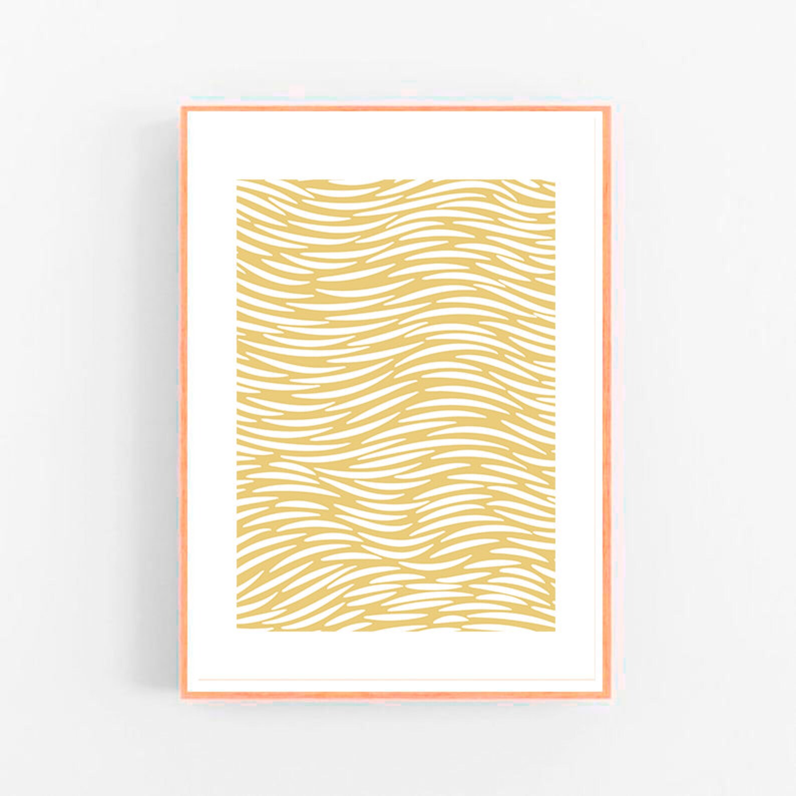 Yellow Abstract Art Print Set of 3 Boho Decor Neutral Wall Art Etsy