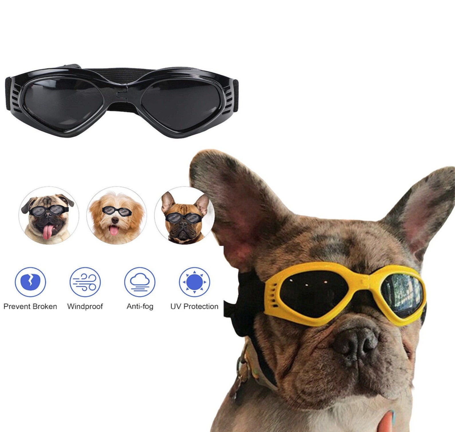 Cute Adorable Pet Dog Goggles Foldable Protection UV Etsy