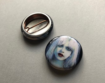 Courtney Love Illustration Pin Button Badge 25mm