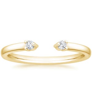 Moissanite Engagement Ring Moissanite Ring ,Promise Ring Wedding Ring ,14k Solid Yellow Gold ,Eco-Friendly Diamond Alternative