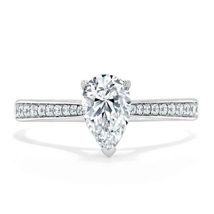 Pera anello di fidanzamento anello d&#39;oro, anello d&#39;argento anello di promessa anello di diamanti anello simulante anello solitario moissanite regalo per il suo anello di impilamento