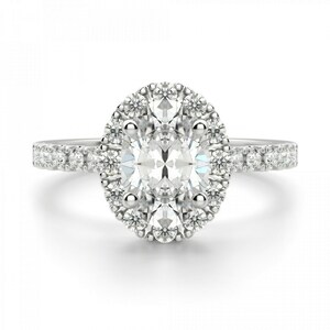2.00 Cts Oval Cut Moissanite Diamond Ring 14K, 18K Gold , Sterling Silver Ring Diamond Moissanite Ring , Simple Ring, Anniversary Ring
