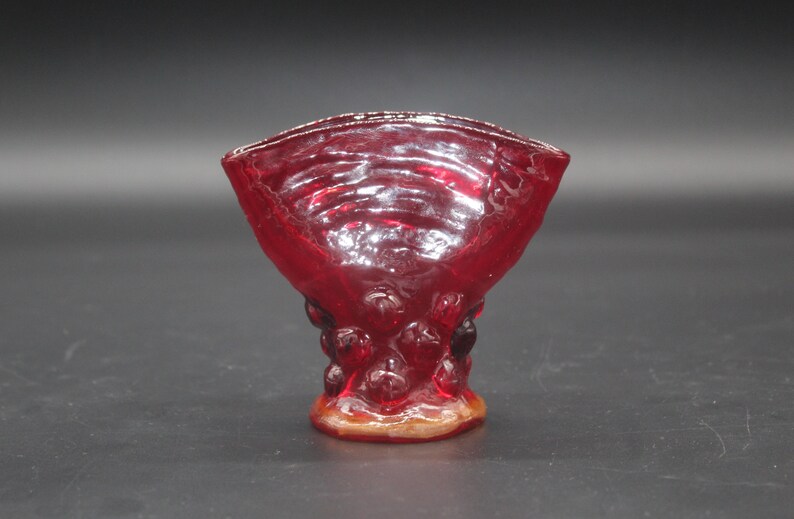 Phoenix Consolidated TRUE Red Spanish shops Catalonian Art Glass Vase REUBEN HALEY