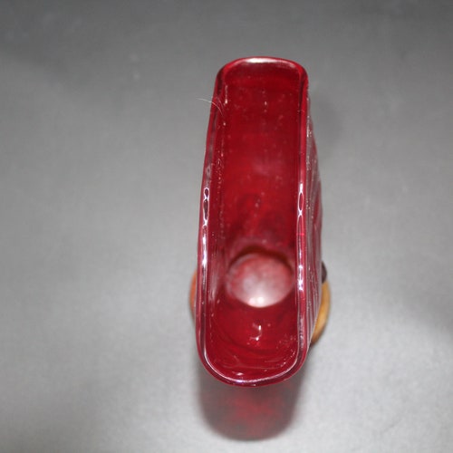 Phoenix Consolidated TRUE Red Spanish shops Catalonian Art Glass Vase REUBEN HALEY