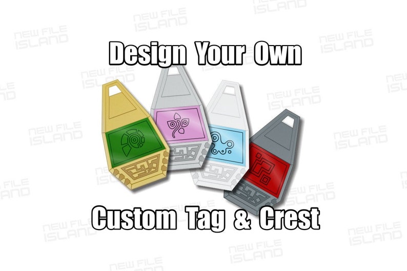 Custom Digimon Tag and Crest image 1