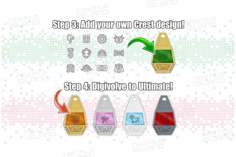 Étiquette et crest de Digimon personnalisés image 3