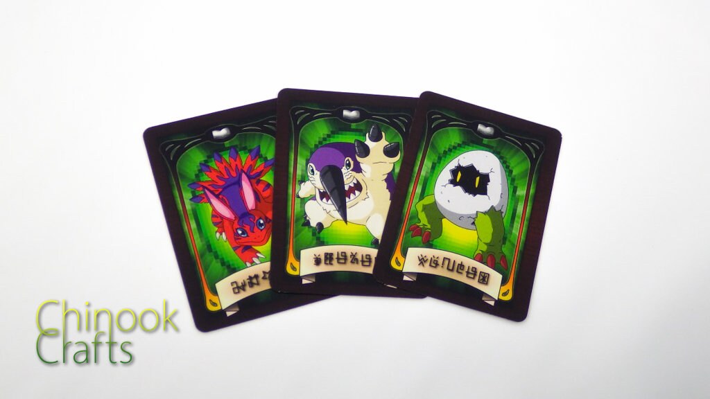 Digimon Gate Cards - Complete Set of 10 Cards - Etsy