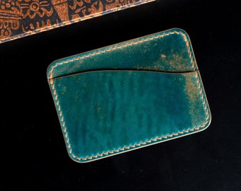 Forted Leather Rocado Shell Cordovan Card Holder.