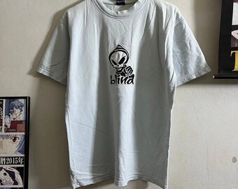 90s 00s Ash Grey Blind Skateboards Reaper Hoodie, Tag Size