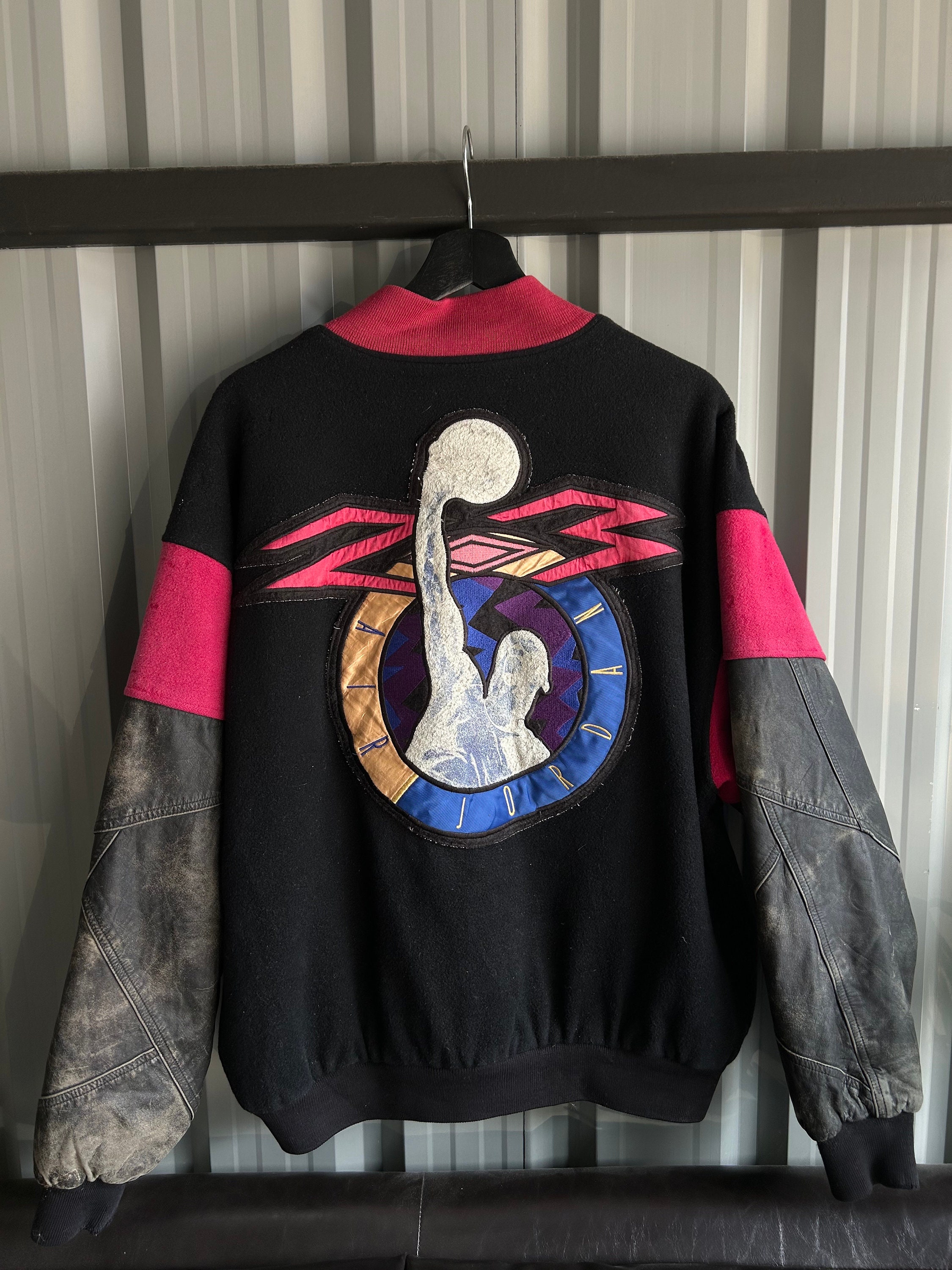 Vintage 90' Nike Air Jordan Varsity Jacket - Etsy Vintage 90' Nike Air Jordan Varsity Jacket - Etsy