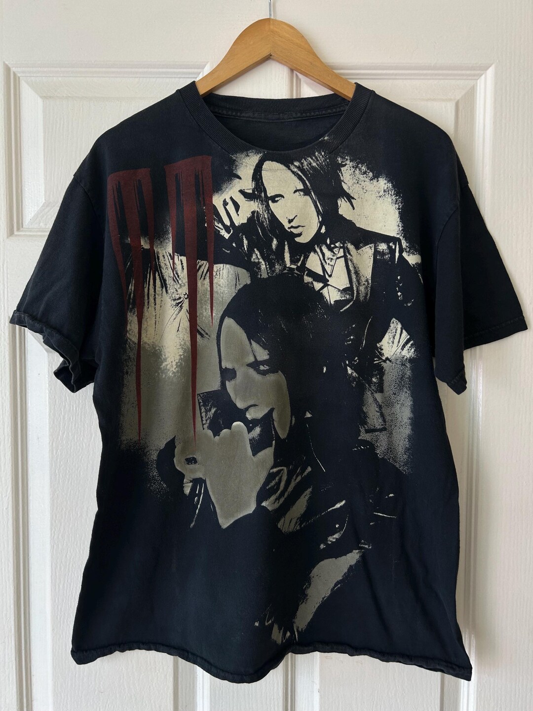 Marilyn Manson "Rebel" Portrait T-Shirt - Official Black Tee, Men's Size L, Pale Emperor Design - View #8