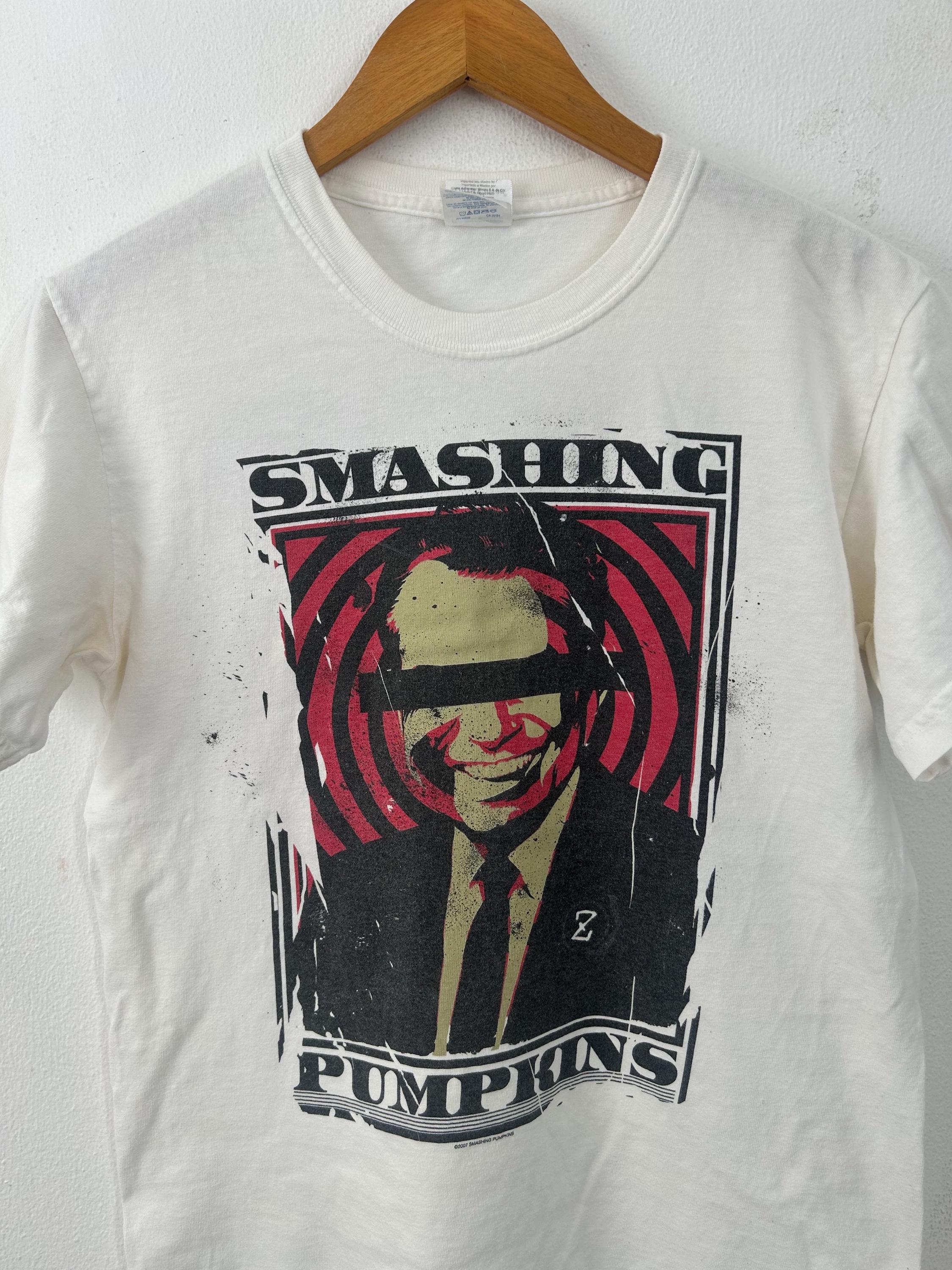 Rock Off The Smashing Pumpkins Billy Tour 24 T-Shirt Officielle - Charcoal Grey Unisexe