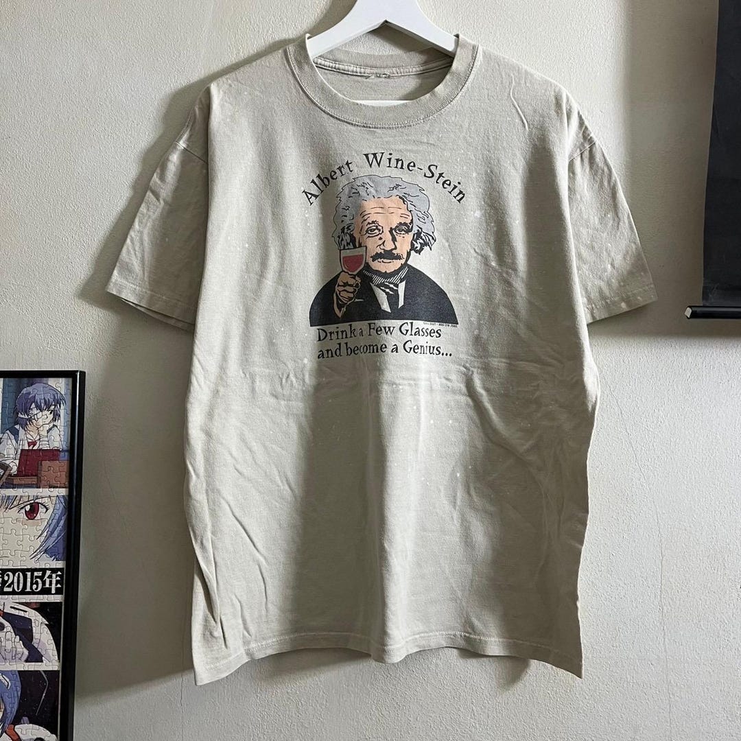 Vintage Albert's Einstein T-shirt Size L - Etsy